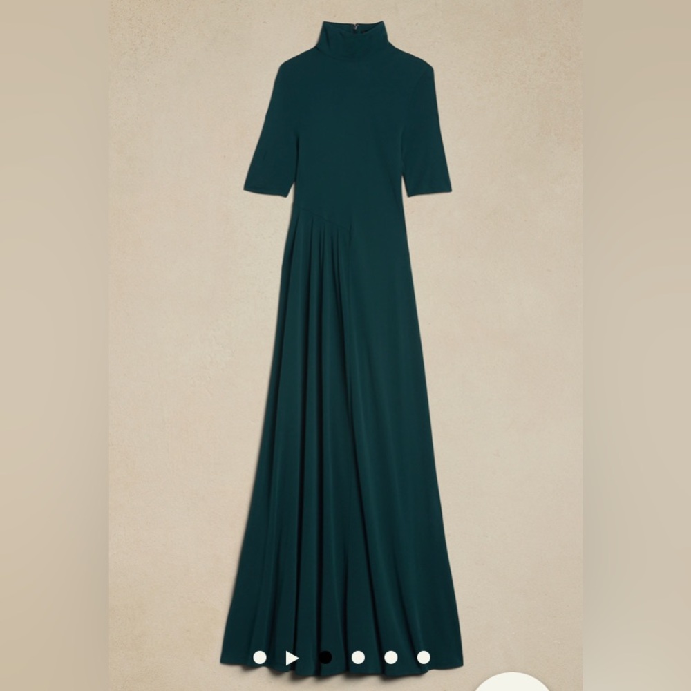 BANANA REPUBLIC JENNIE ASYMMETRICAL MAXI DRESS - Picture 2 of 5